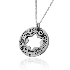 Shield Of Abraham Kabbalah Silver Pendant